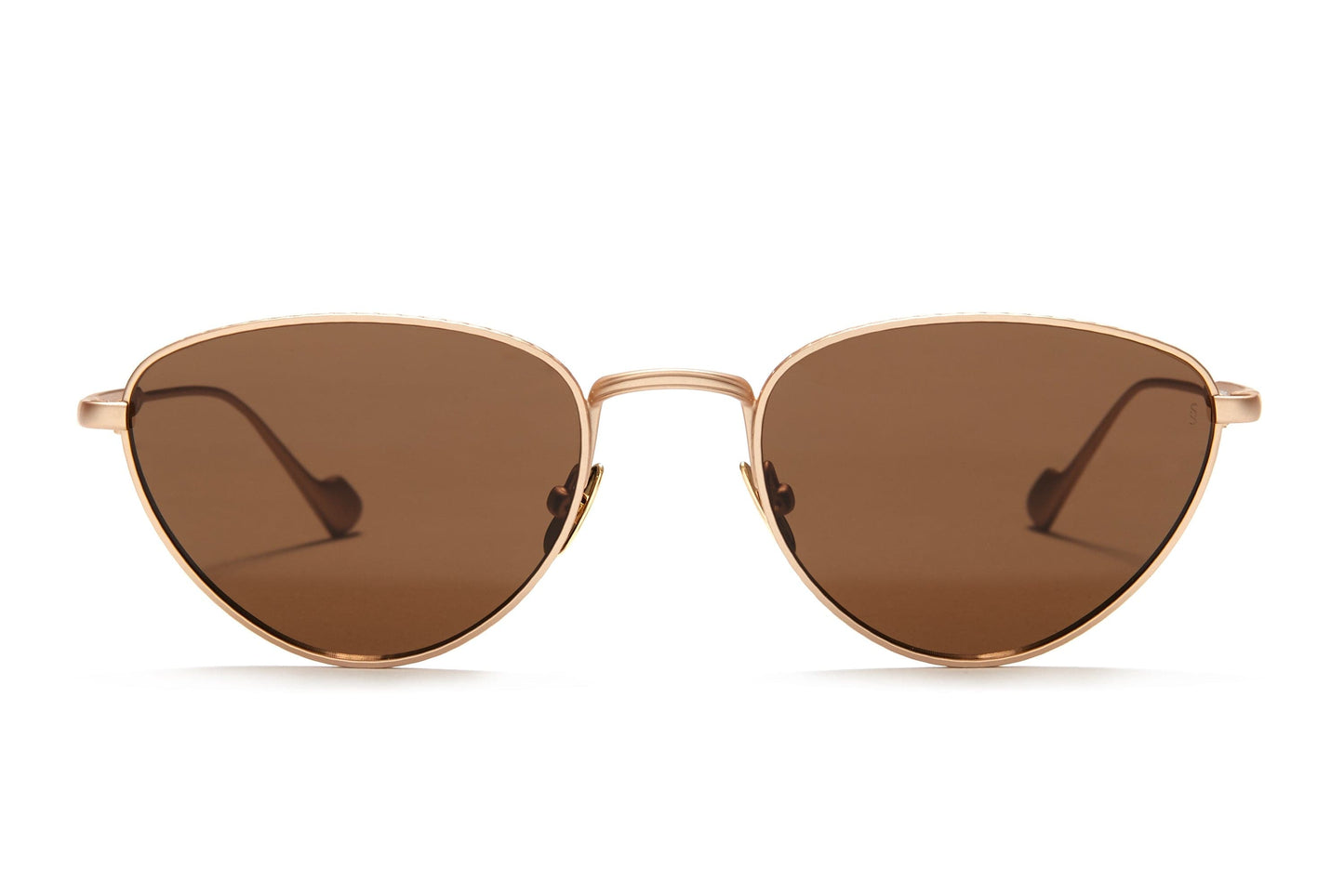 Sunday Somewhere Han in Gold Unisex Metal Cat-Eye Sunglasses