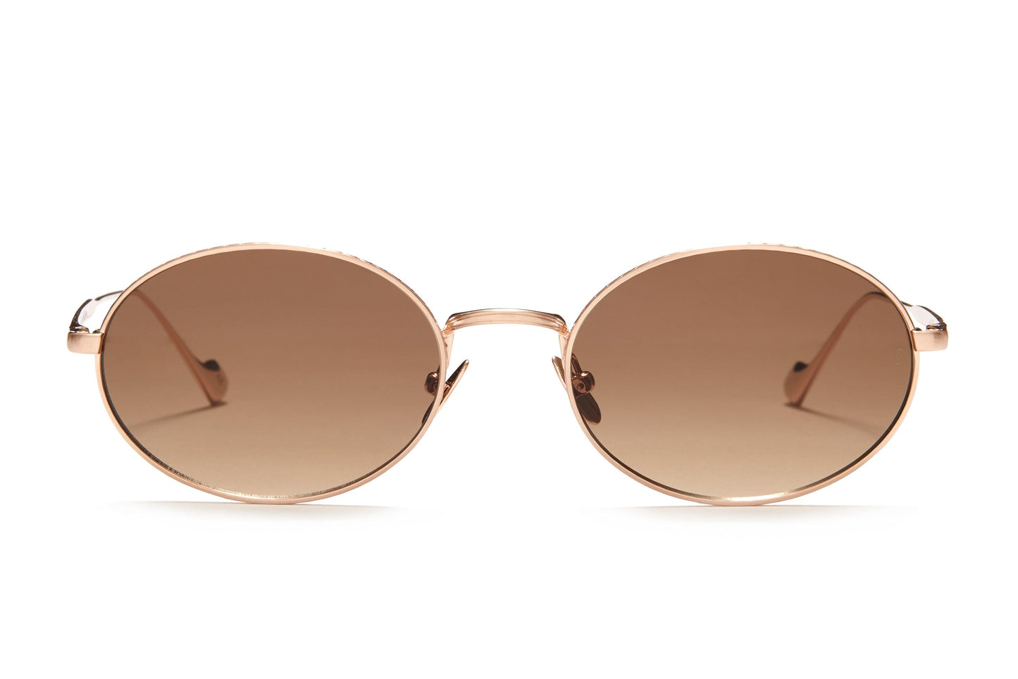 Sunday Somewhere Jax in Copper Unisex Round Metal Sunglasses