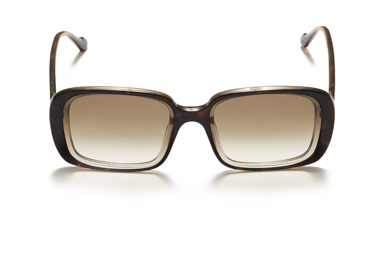 Sunday Somewhere Luna in Olive Tort Women's Oversized Rectangle Sunglasses