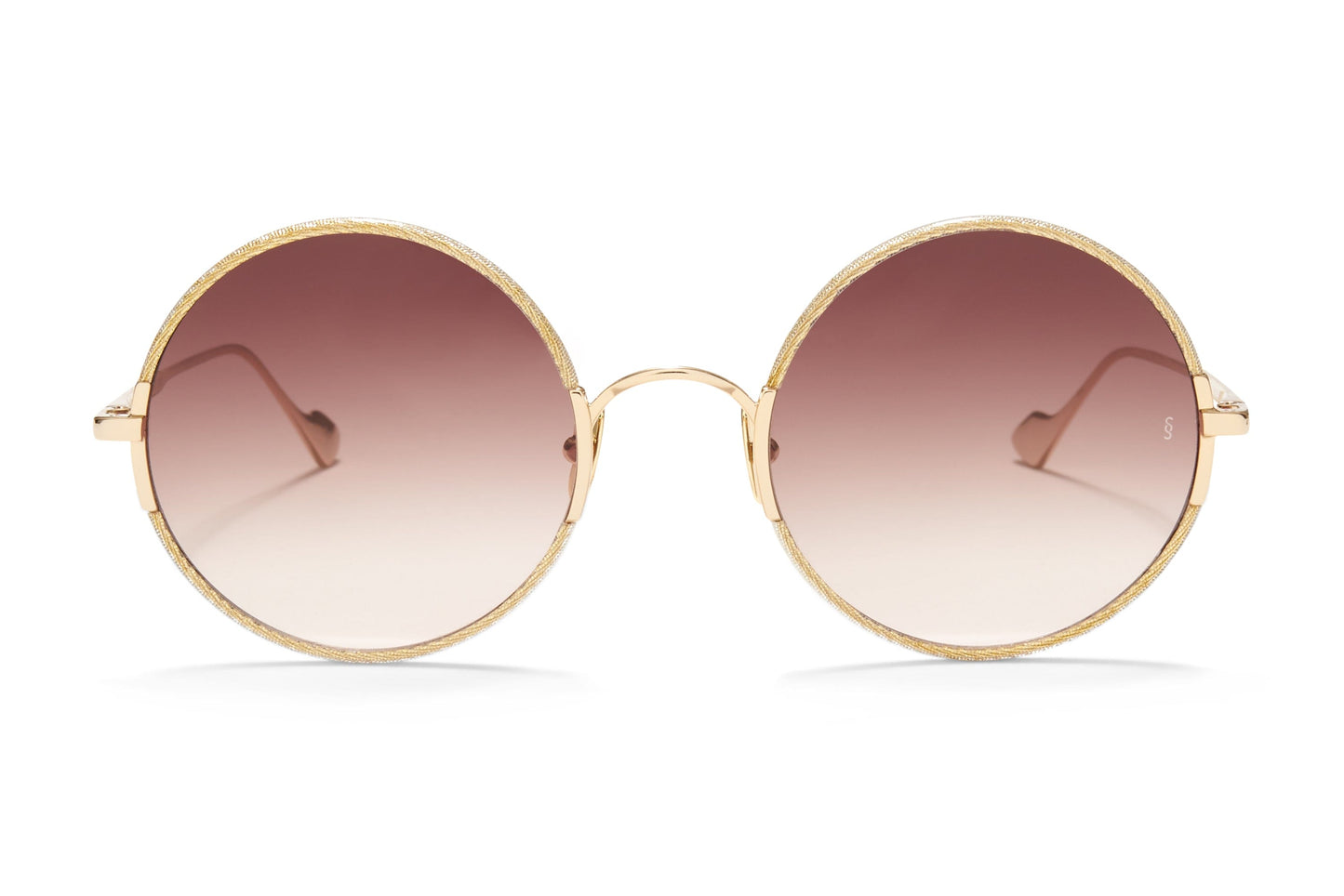 Sunday Somewhere Yetti Duo White Gold Unisex Round Sunglasses