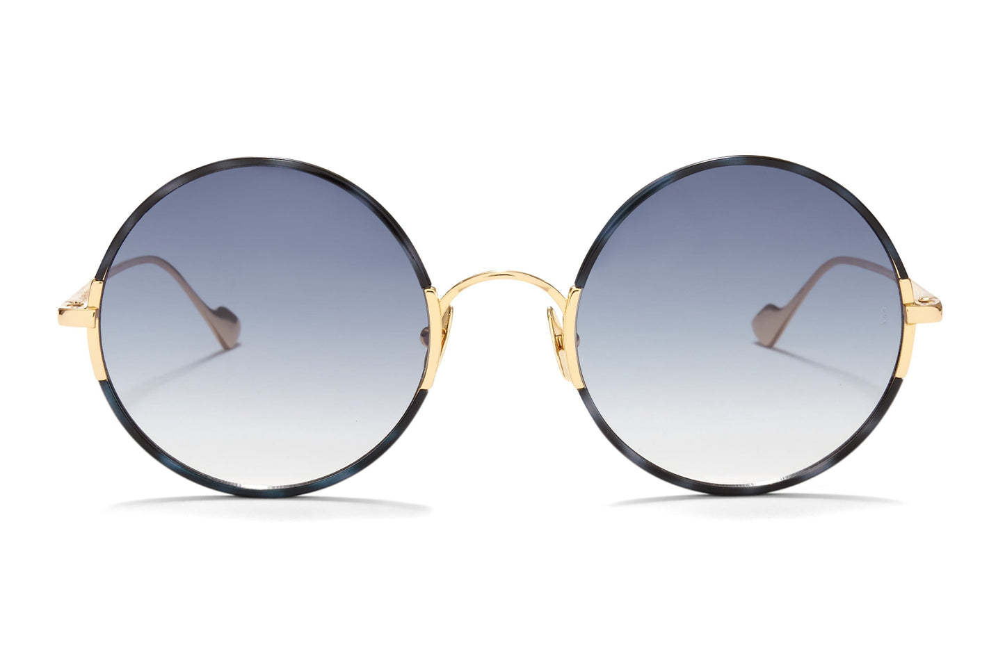 Sunday Somewhere Yetti Duo in Blue Tort Unisex Round Sunglasses