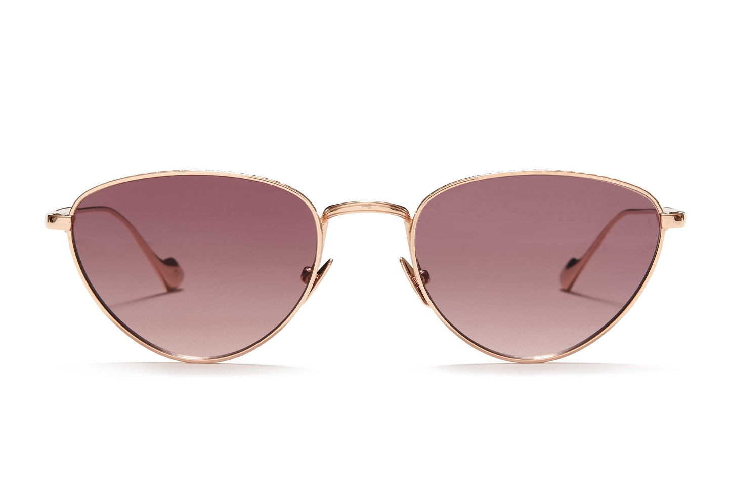 Sunday Somewhere Han in Rose Gold Unisex Metal Cat-Eye Sunglasses 