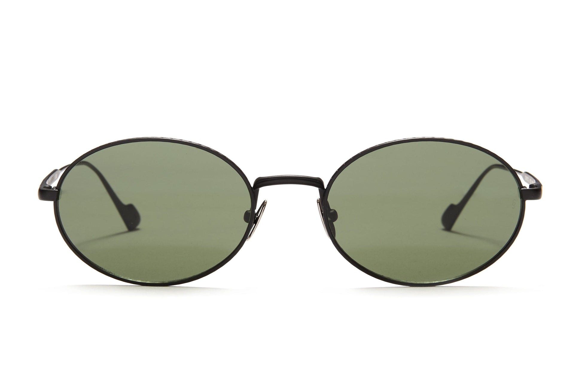 Sunday Somewhere Jax in Black Unisex Round Metal Sunglasses