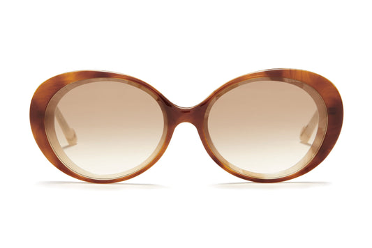 Sunday Somewhere Juniper in Tort Women's Round Acetate Sunglasses