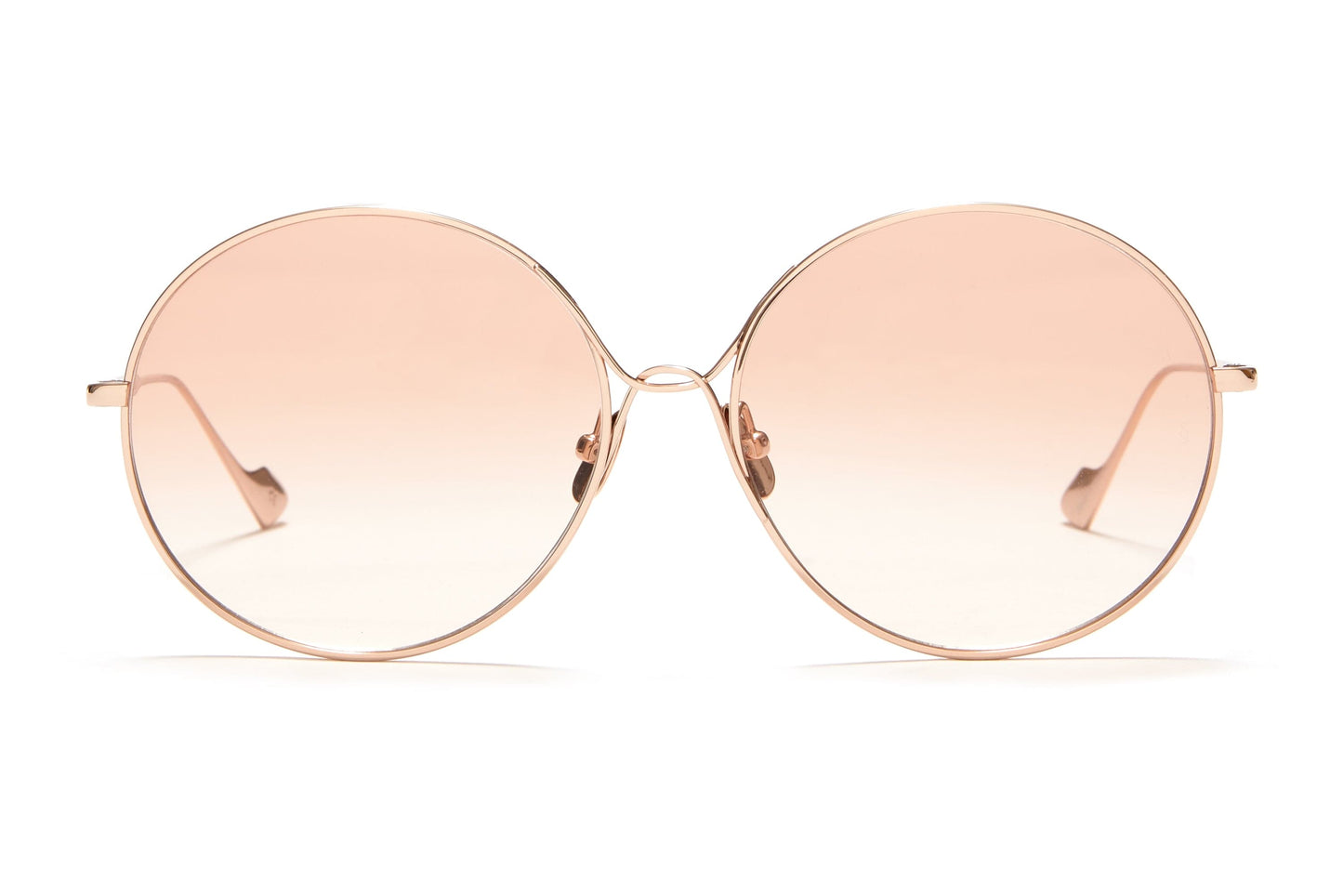 Sunday Somewhere Lola in Rose Gold Women's Round Metal Sunglasses