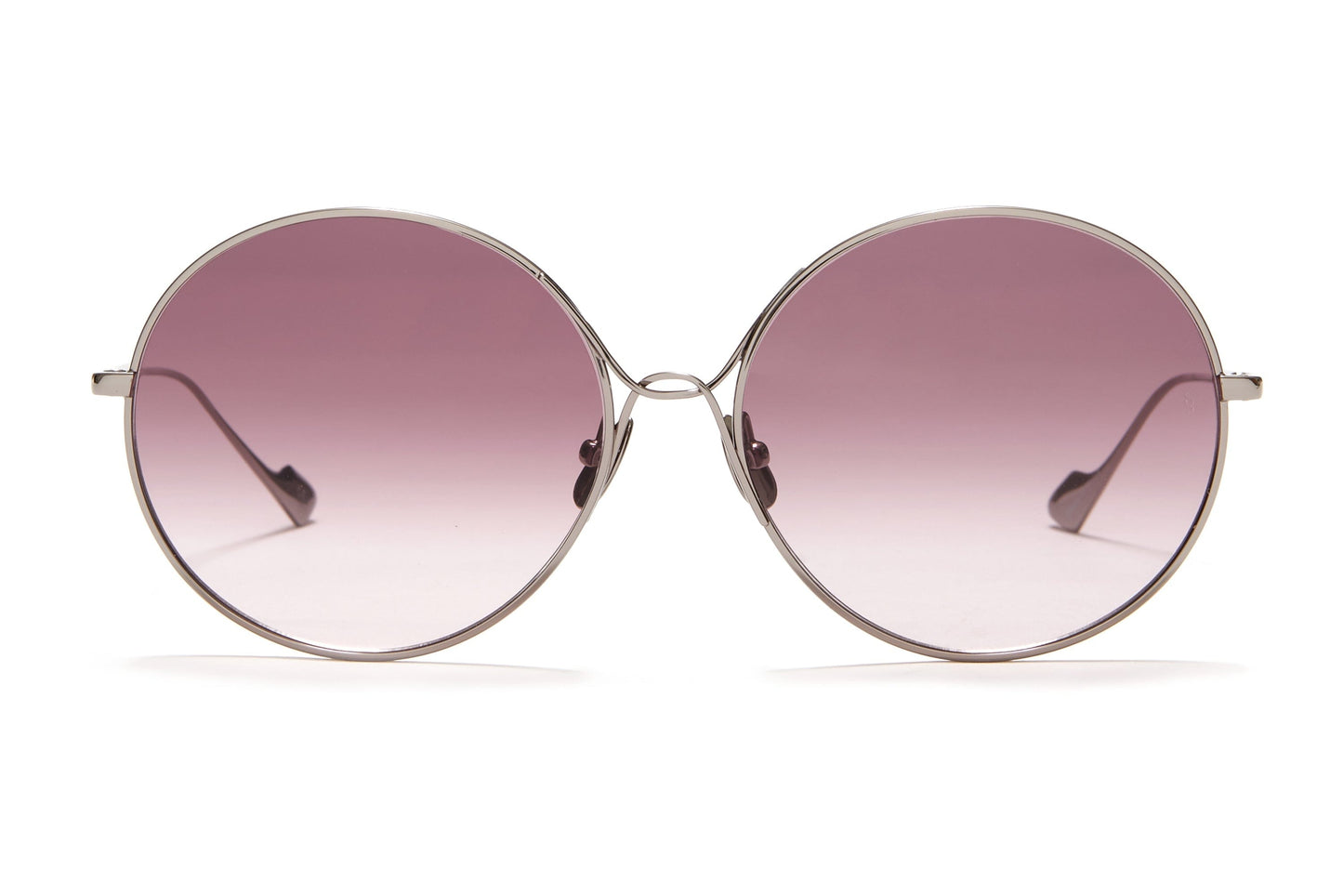 Sunday Somewhere Lola in Gun Metal Women's Round Metal Sunglasses