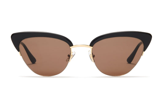 Sunday Somewhere Pixie Black Women's Cat Eye Sunglasses 