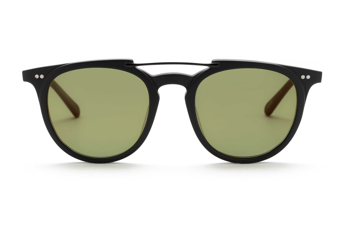 Odin round sunglasses in matte black